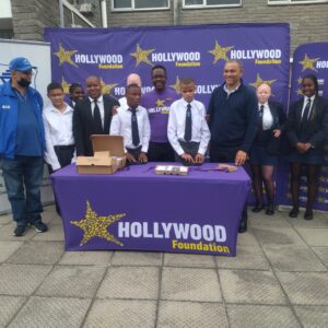 hollywoodfoundation-1.Representatives from Athlone School for the Blind and Hollywood FoundationCorporate Social Investment (CSI) initiative for Athlone School for the BlindCorporate Social Investment Programme