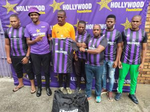 hollywoodfoundation-2. Players from Shepherds Football Club with the contribution minSoccer sponsorship for Shepherds Football Club2022/2023 Handovers