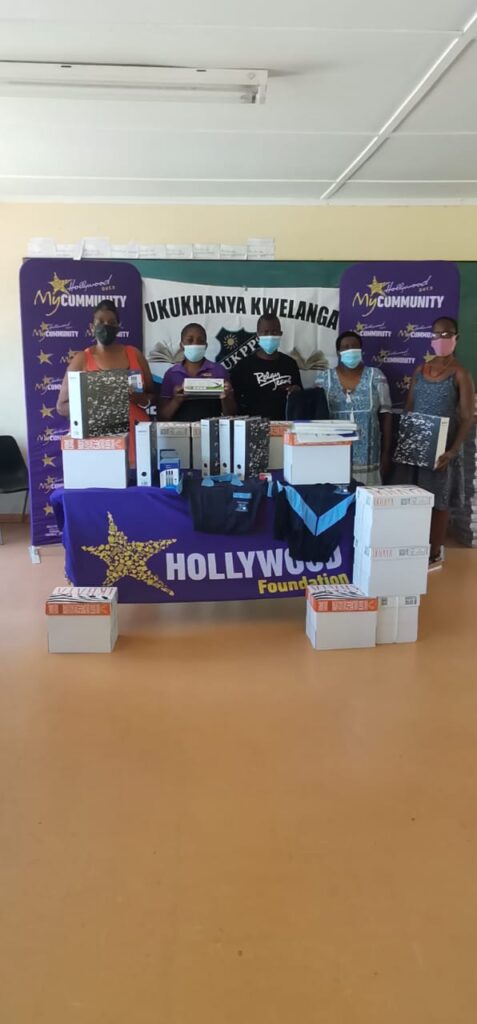 hollywoodfoundation-74e38e8a-cbb3-4102-bd9d-89f8637a2ed2Ukukhanya Kwelanga receives Back to School donations from Hollywood Foundation2021/22 Handovers