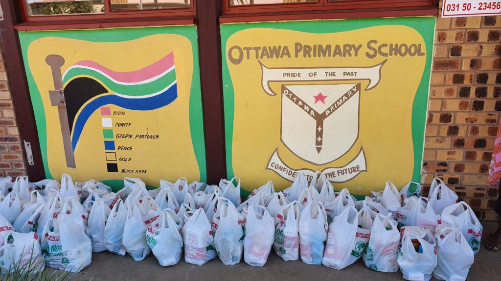 Grocery Parcels at Ottawa Primary School in KwaZulu-Natal, South Africa