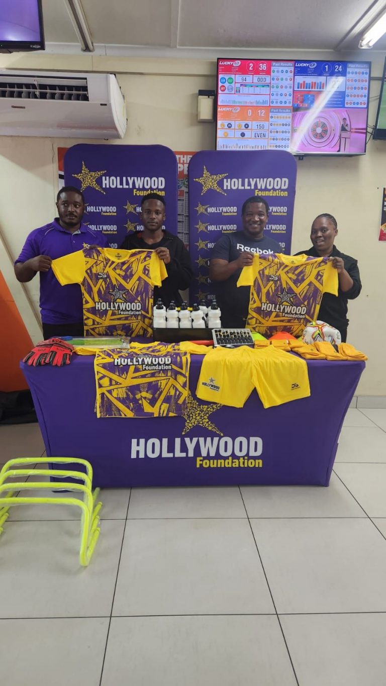 hollywoodfoundation-DurbanpDurban Spur FC Receives Soccer Kits & Equipment from the Hollywood FoundationHollywoodbets iBranch MASTER