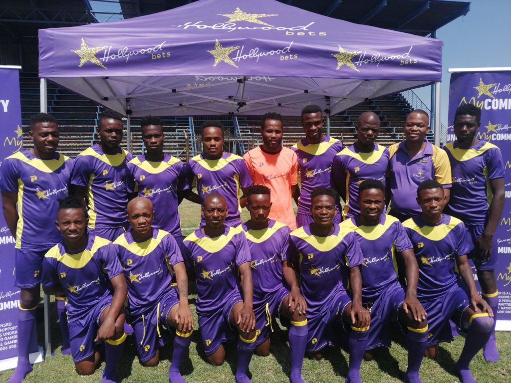 Secunda Stars FC pose in their new soccer kit