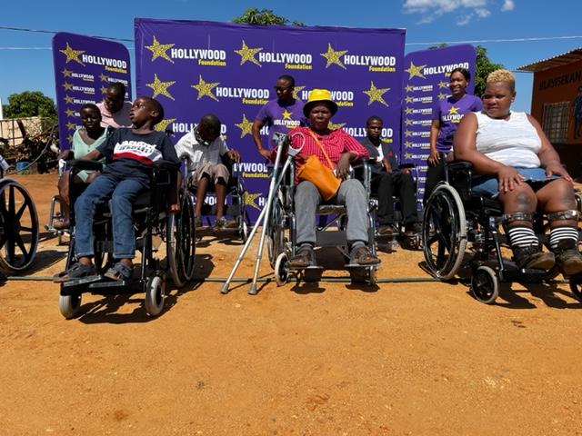 hollywoodfoundation-IMG_6221Hollywood Foundation hands over wheelchairs to the Hlayisekani HCCP Organisation.2022/2023 Handovers