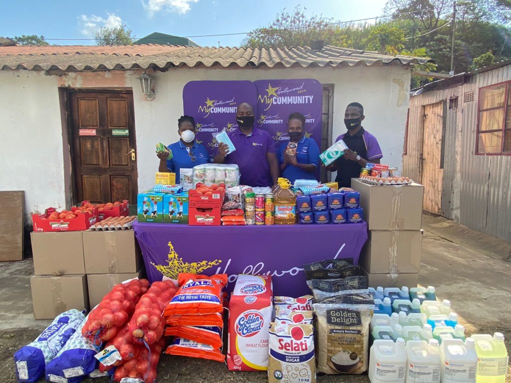 Philakithi Center food donation from Hollywoodbets