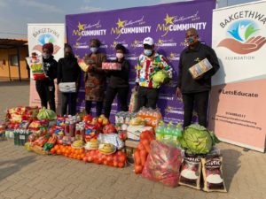 Bakgethwa Foundation receives their donation from Hollywoodbets