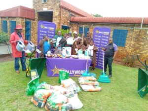 hollywoodfoundation-Zimeleni school 1Zimeleni School receives gardening equipment through Hollywood Foundation Social Corporate Investment (CSI) initiativeCorporate Social Investment Programme